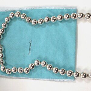 Tiffany & Co Sterling Silver Ball Bead Necklace